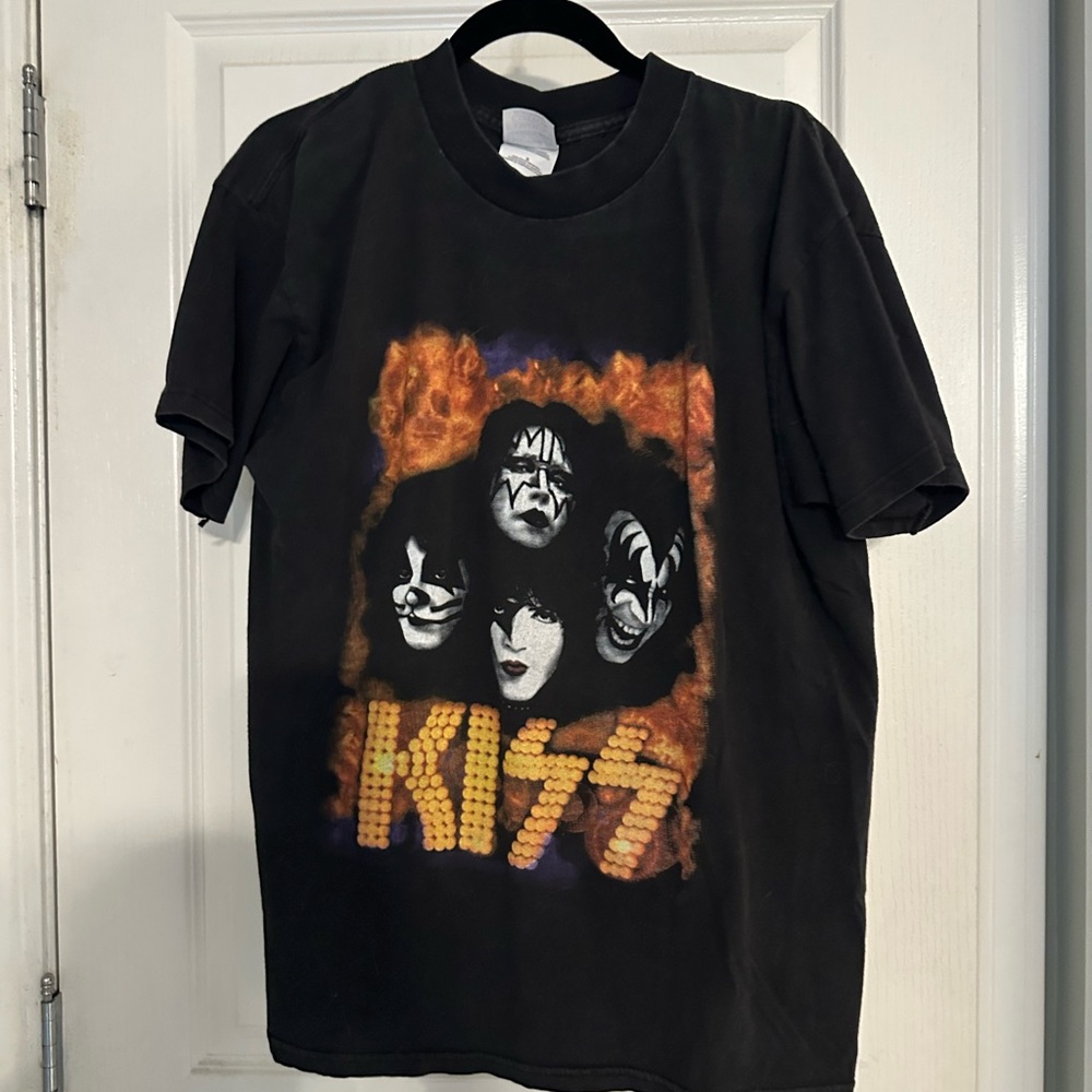 KISS Black Graphic Kids T-Shirt
